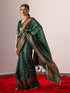 Vishesh Royal Green Bronze Saree with Blouse Fabric